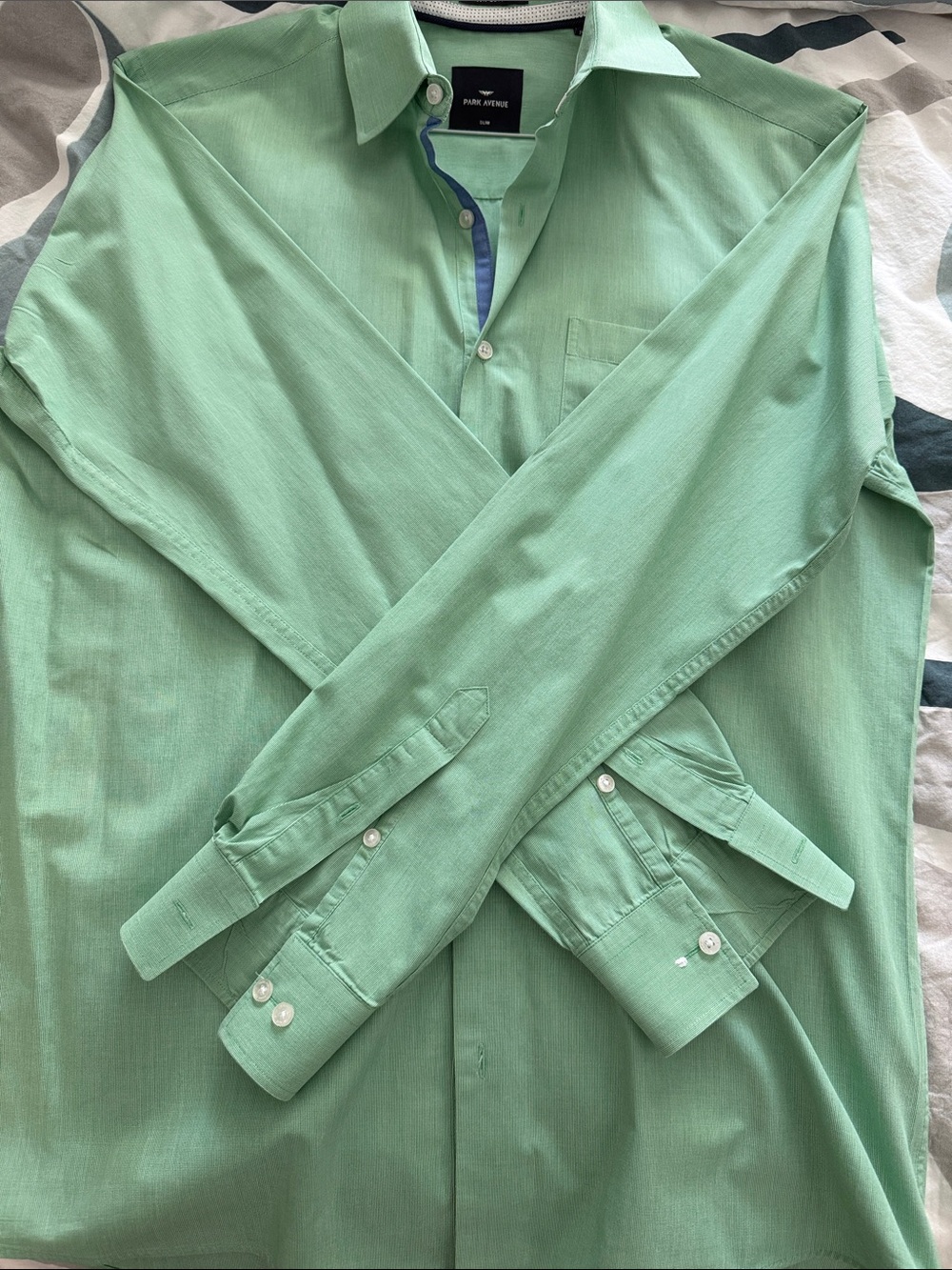 Avenue Light Mint Green Long-Sleeve Shirt Jacket